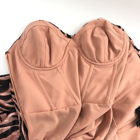 DUNDAS x REVOLVE Lana Mini Dress in Natural Zebra‎ - Picture 9 of 9